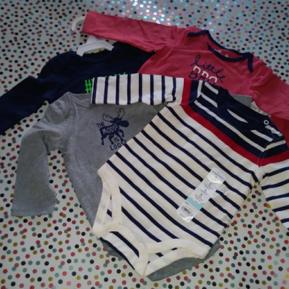Bundle of 4 Baby Bodysuits Clothes